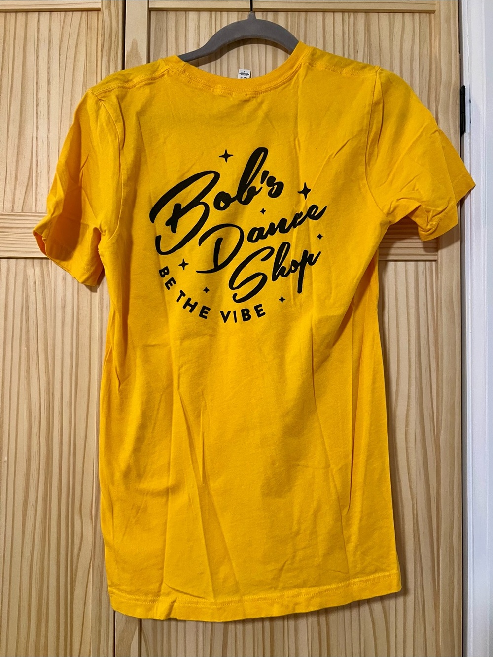 Bella Canvas Yellow Graphic Tee with Black Print